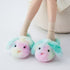 Wobbly Bunny Ear Plush Slippers