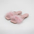 Chic Feather Trim Square Toe Slides