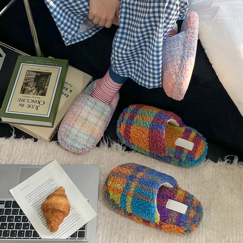 Cloud-Knit Puff Home Slippers