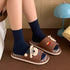 Cartoon Puppy Checkered Home Slides