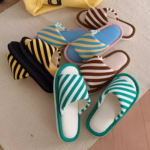 Chic Stripe Waffle Indoor Slides