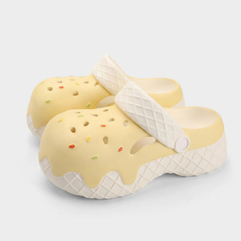 Melting Ice Cream Waffle Clogs