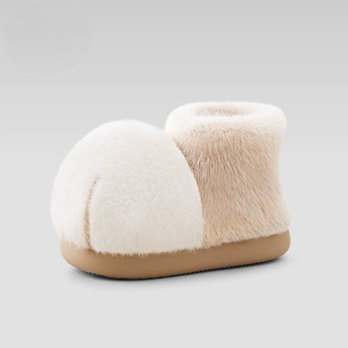 Plush Cat Paw Ankle Boots