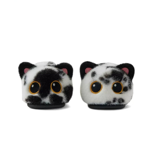 Whimsical Cartoon Cat Plush Slippers