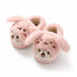 Fuzzy Cartoon Character Toddler Slippers