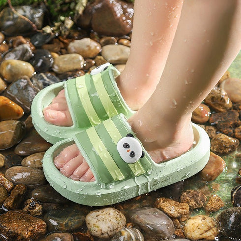 Playful Cartoon Animal Beach Slides