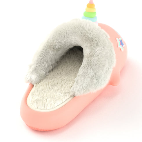 Sharkicks Pro - Inverno, Unicorno Occhi a Stella Blu, Tacco Aperto