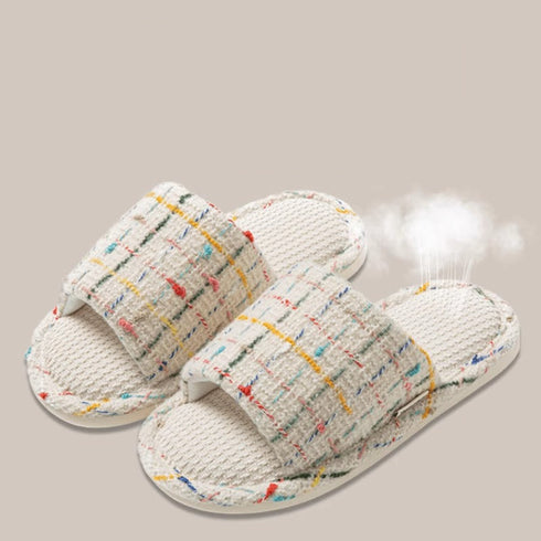 Breezy Woven Texture Indoor Slides