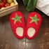 Plush Tomato Fleece House Slippers