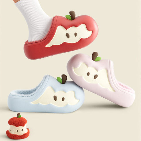 Apple Core Plush Clogs