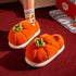 Plush Persimmon Fruit Design Slippers