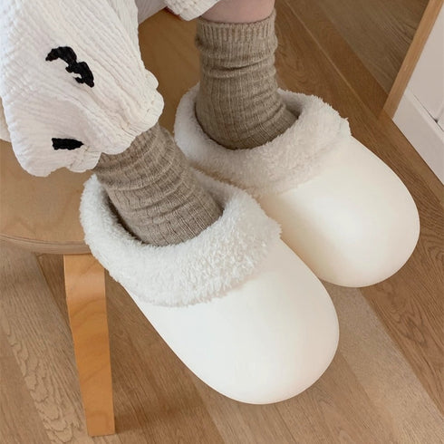 Cozy Waterproof Puffy Bread Slippers