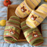Striped Bear Terry Home Slippers