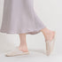 Petal-Stitch Indoor Mule Slippers