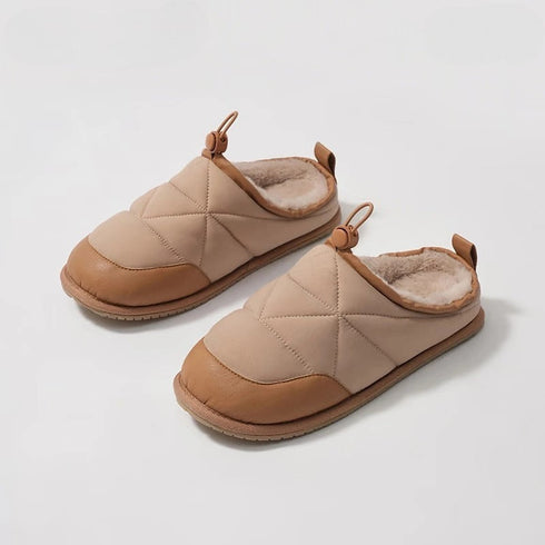 Cozy Puffer Quilted Winter Slippers