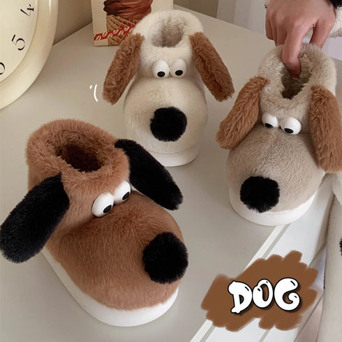 Puppy Face Plush Boots