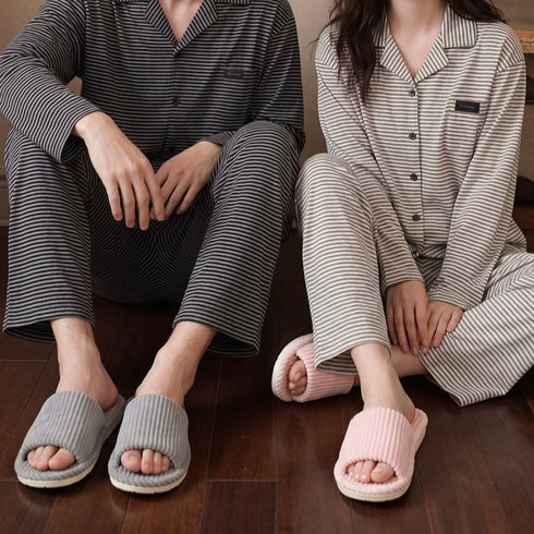 Cloudy Ribbed Arch Support Slides