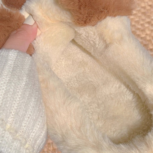 Floppy Ear Puppy Plush Slippers