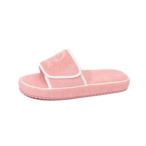 Chunky Terry Cloth Platform Slides