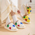 Puffy Geo Patch Indoor Slippers