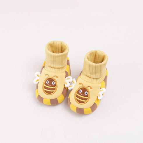 Playful Zebra Knit Infant Boots