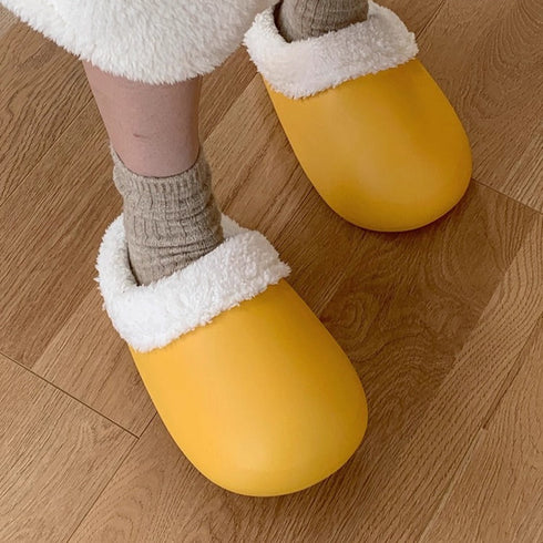 Cozy Waterproof Puffy Bread Slippers