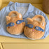 Snoozing Fish Mask Cat Slippers