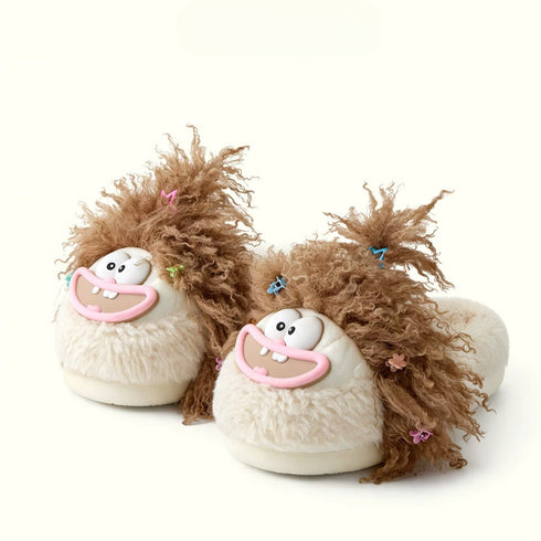 Frizzy Hair Big Grin Slippers