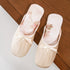 Silky Bow Pointed Home Slippers