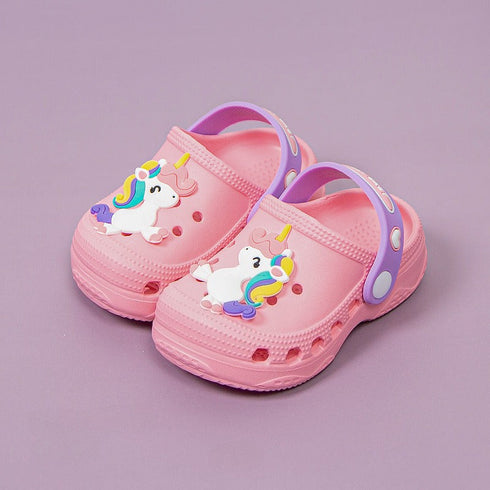 Playful Animal Charm Beach Clogs