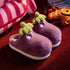 Fierce Eggplant Slippers