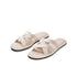 Silky Satin Cross Strap Slides