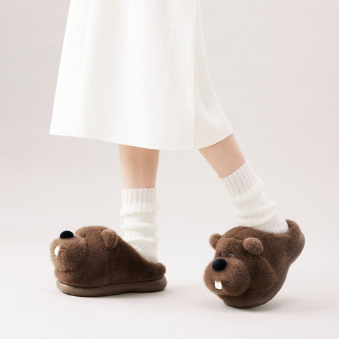 Toothy Marmot Slippers
