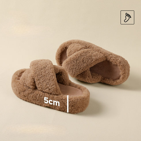 Teddy Cross Slippers