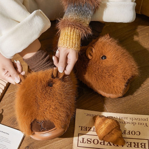 Sleepy Capybara Slippers