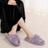 Twist Plush Cross-Band Slippers