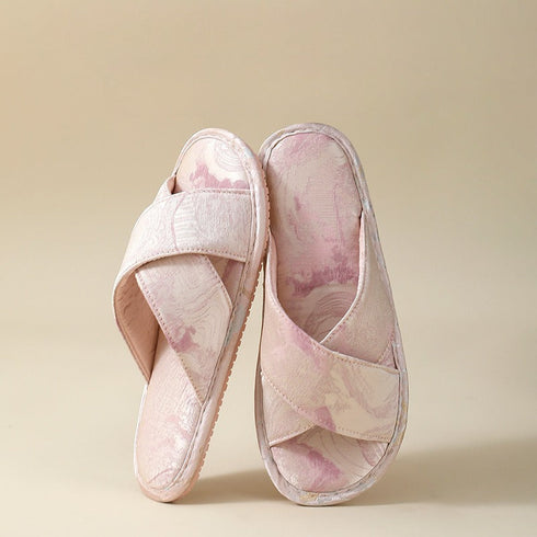 Jacquard Crossband Comfort Slides