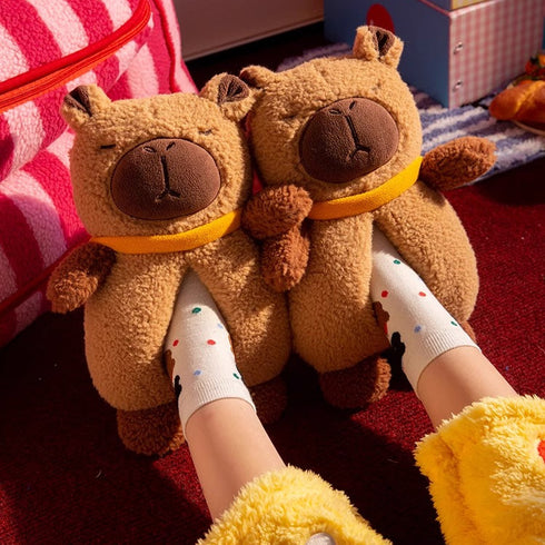 Chill Capybara Plushie House Slippers