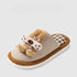 Funny Dog Checkered Warm Slippers