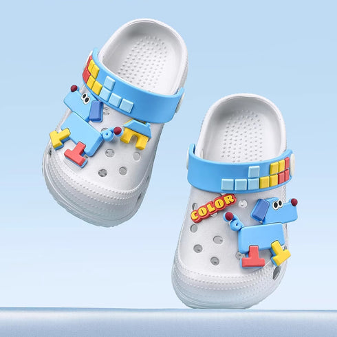 Puzzle Puppy Toddler Beach Clogs