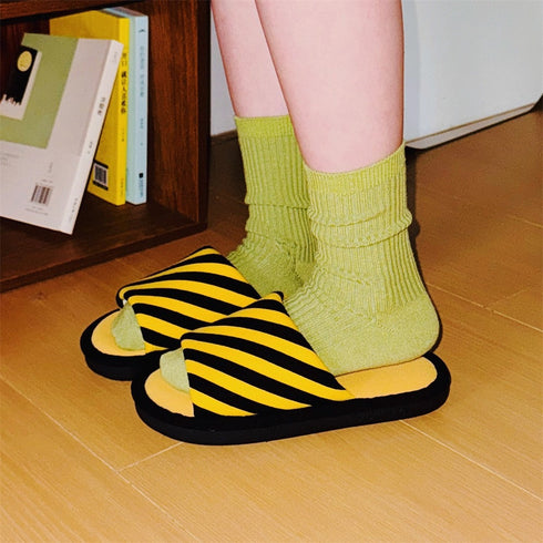 Chic Stripe Waffle Indoor Slides