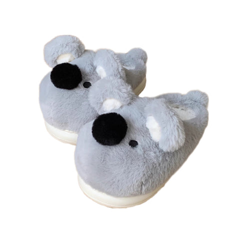 Koala Snout Plush Slippers