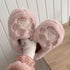 Fuzzy Cat Paw Plush Slippers