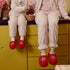 Plush Tomato Fleece House Slippers