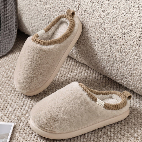 Cloud Walk Ribbed Plush Slippers