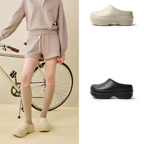 Splash Proof Fuzzy Chunky Clogs