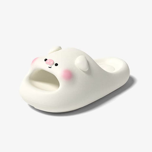 Chubby Piggy Soft Cloud Slides