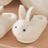 Fuzzy Bunny Ears Plush Slippers