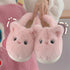 Whimsical Kitty Faux Fur Slippers