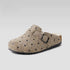 Polka Dot Fuzzy Buckle Clogs